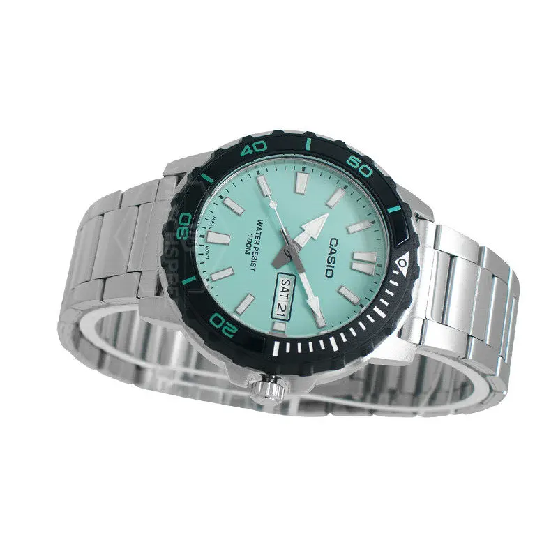 Casio Tiffany Blue Dial Sporty Men's Watch- MTD-125D-2A2V